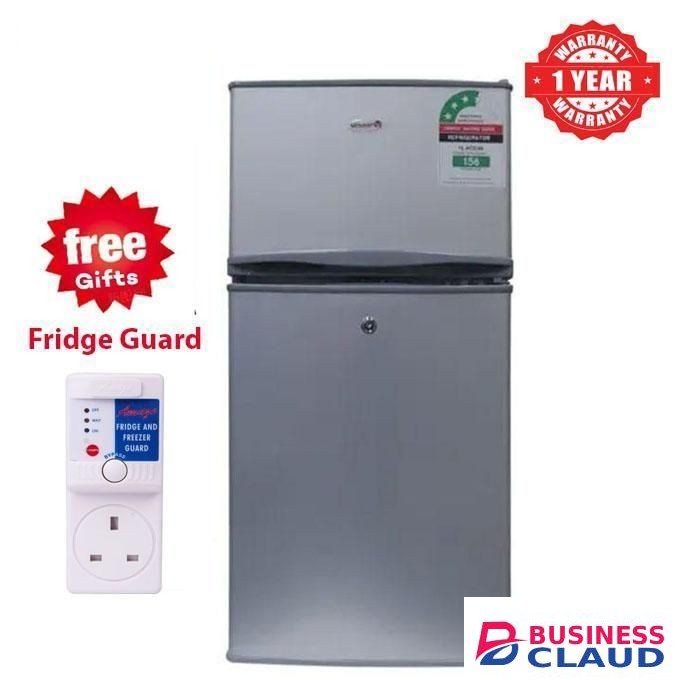 VOLSMART 108l Mini Refrigerator ,Double Door Fridge With Direct Cool, Freezer Zone, Energy Saving +Free Gift