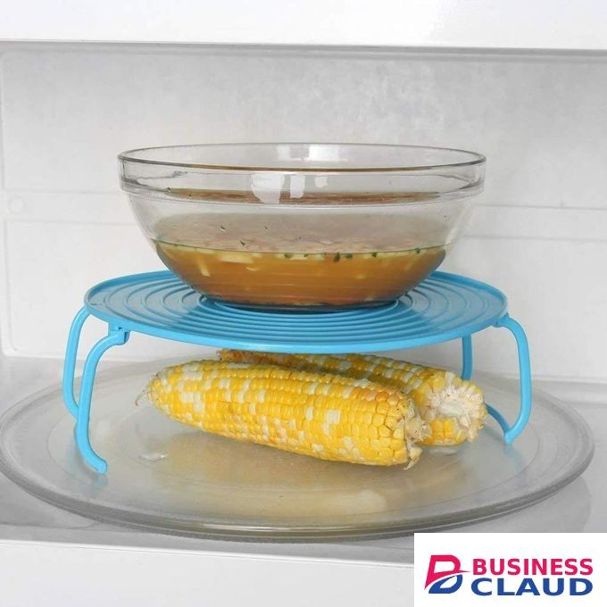 3pcs Heat Resistant Multifunction Refrigerator Microwave Shelf - Plastic Refrigerator Shelf - Oven Organizing Rack - Microwave Plate Stacker