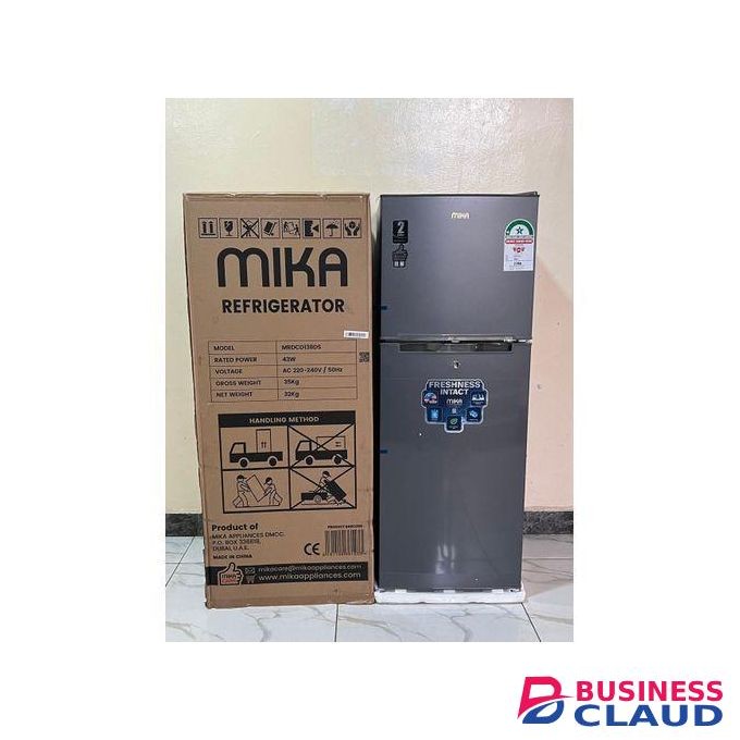 Mika 138L double door fridge