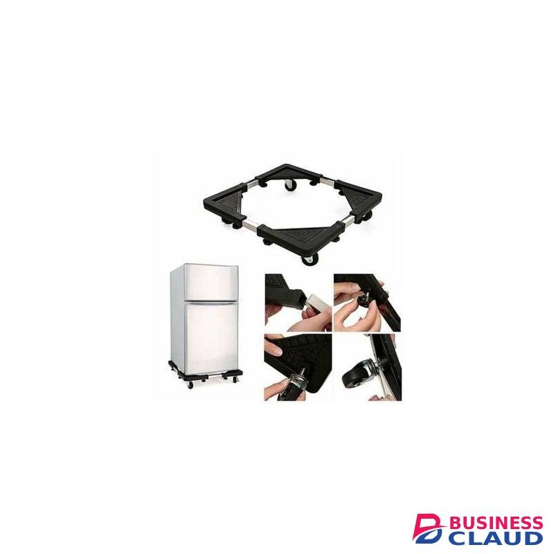 Expandable Movable Washing Machine & Fridge Trolley Stand