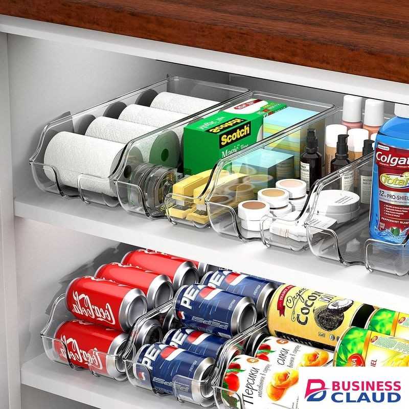Hot sale Soda Can Organizer, Fridge & Pantry Storage Rack - Space-Saving Stackable Organizer for Kitchen, Refrigerator & Freezer (Clear)