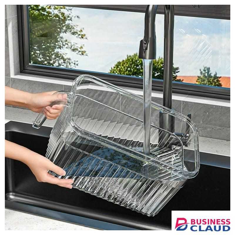 Acrylic Fridge Organizer,BPA-Free Clear Plastic Refrigerator Organizer Bins With Handle For Cabinet, Kitchen, Countertops, Cupboard, Freezer Organization