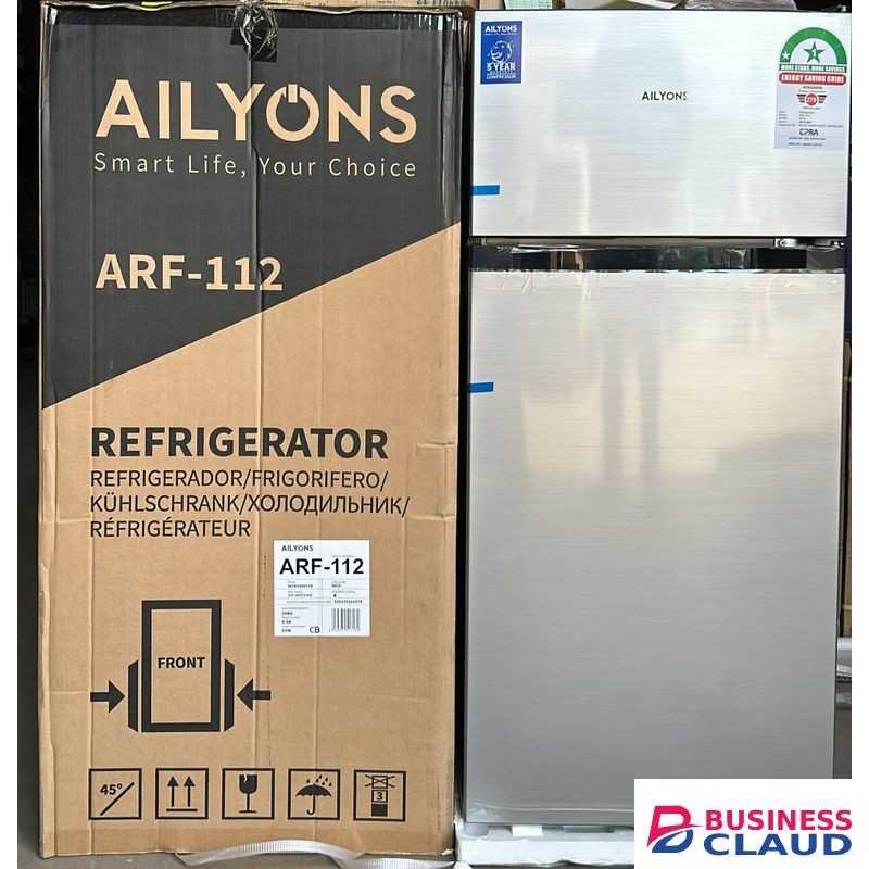 AILYONS 112L Double Door Fridge (1 YEAR WARRANTY)