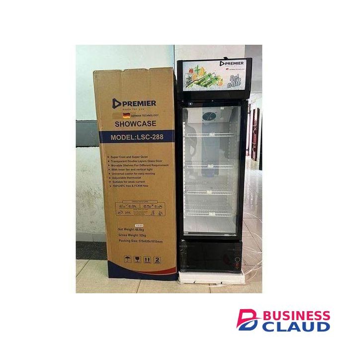 Premier 358L Showcase Chiller Commercial Beverage Cooler Fridge