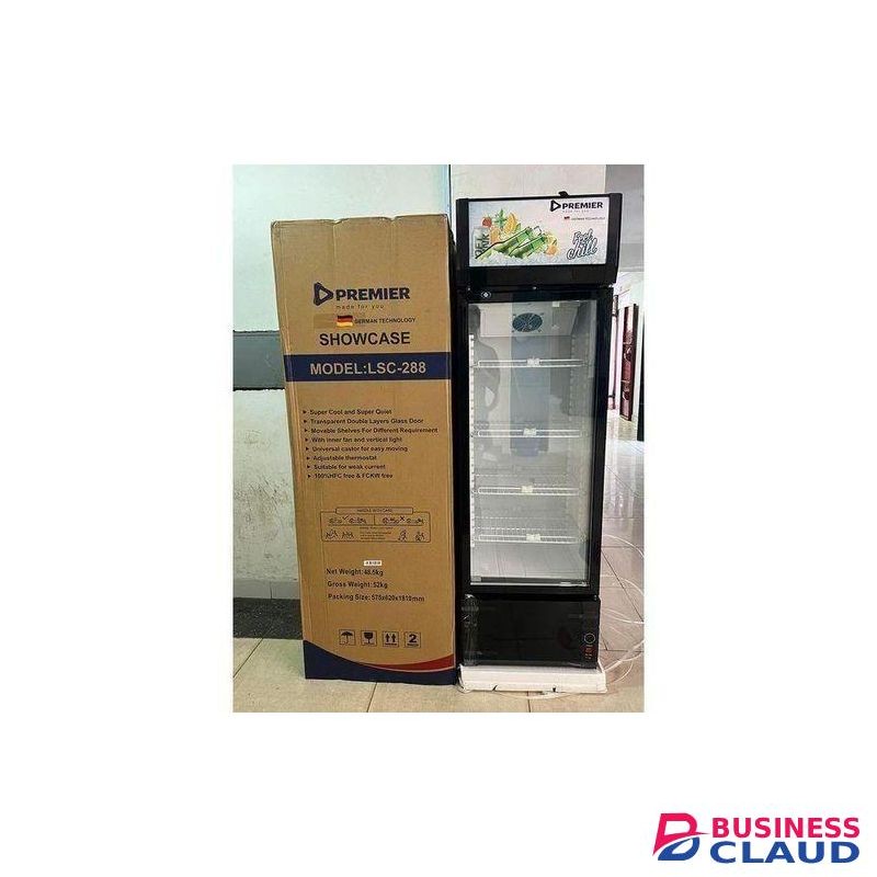 Premier 358L Showcase Chiller Commercial Beverage Cooler Fridge