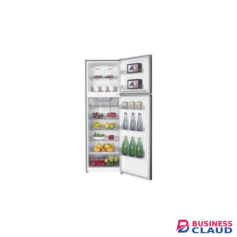 VON 247 No Frost Double Door Fridge, Top Mount Freezer