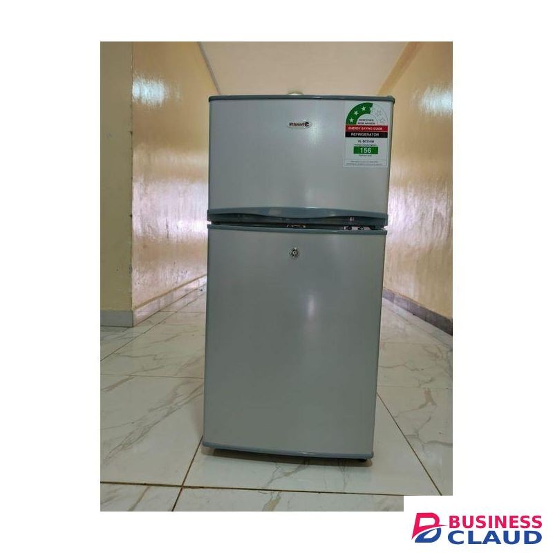 VOLSMART 108L Double Door Fridge With A Larger Freezer Capacity