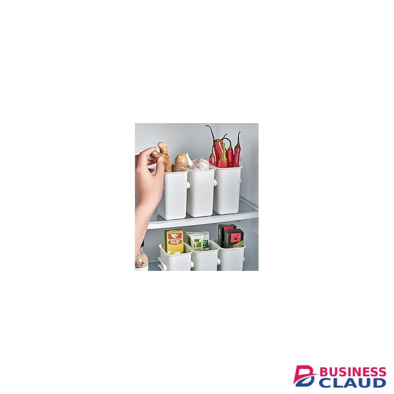 Fridge Storage Containers (Set Of 3 Pcs) Detachable Food Refrigerator Organizer Container Butter, Chocolate, Sauce, Candies, Vegetables, Stationery Toiletries, Plastic