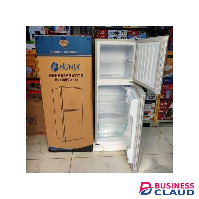 Nunix 138L Large Capacity Double Door Fridge