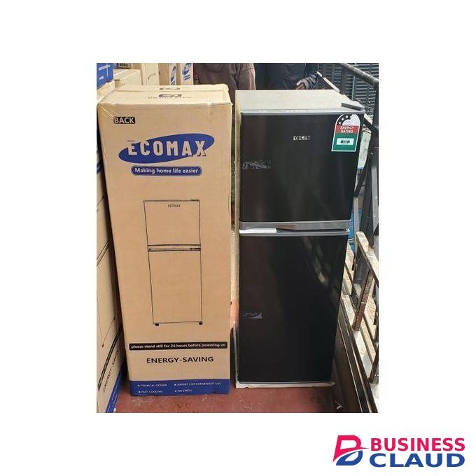 Ecomax 138L Double Door Fridge with a large freezer section