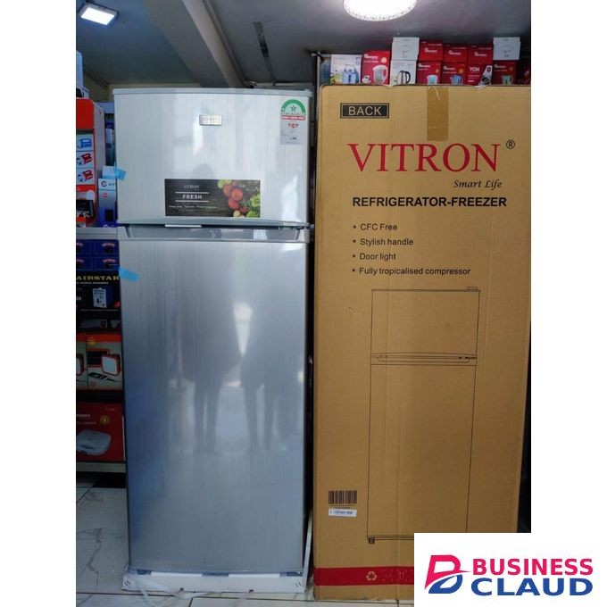 Vitron 170Litres Double Door Fridge Plus FREE GIFT