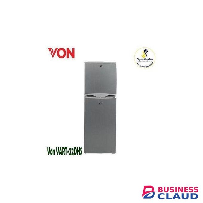 VON 138L VART-22DHS Double Door Fridge