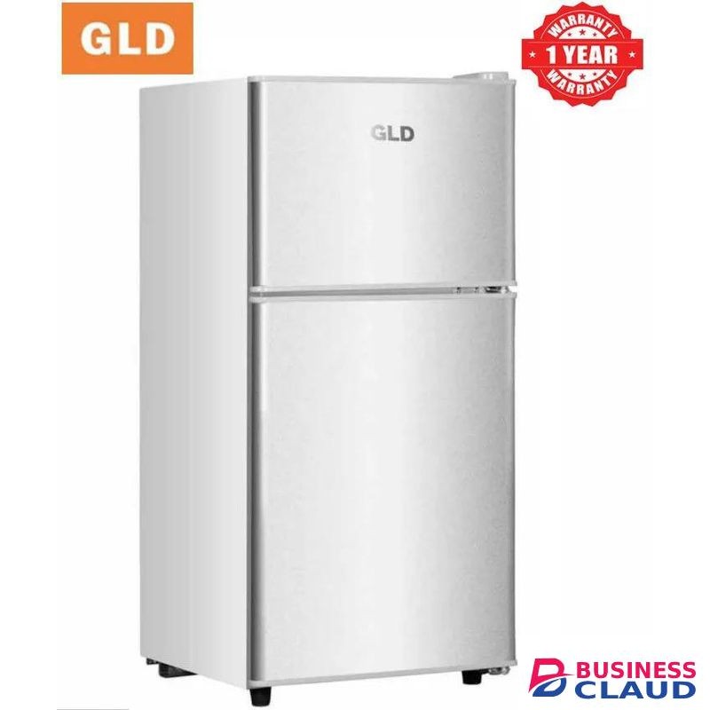 Gld Double Door Fridge-86L,SILVER