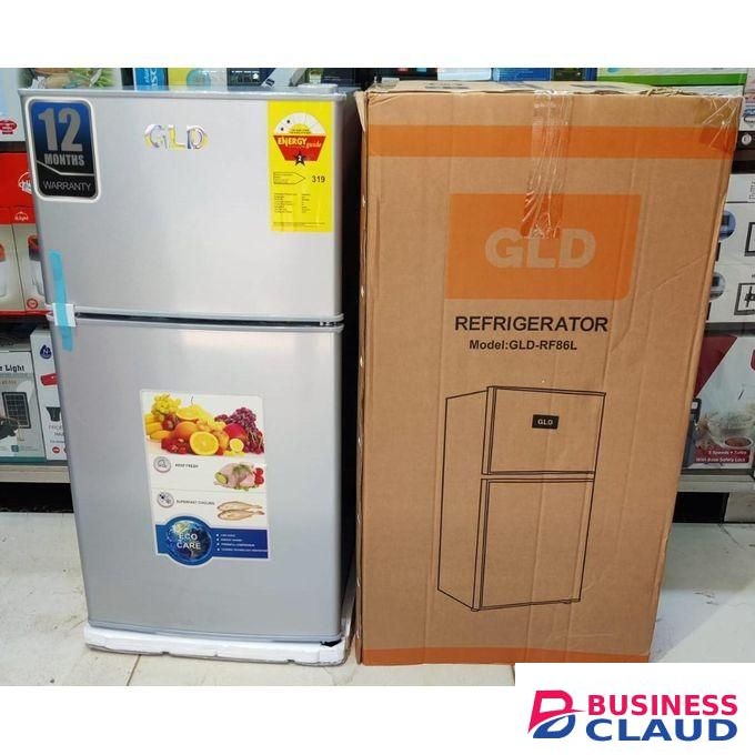 Gld Double Door Fridge-86L,SILVER