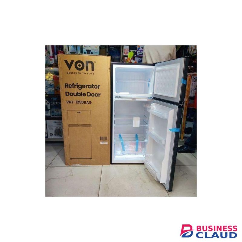 VON 125L Double Door FROST Fridge
