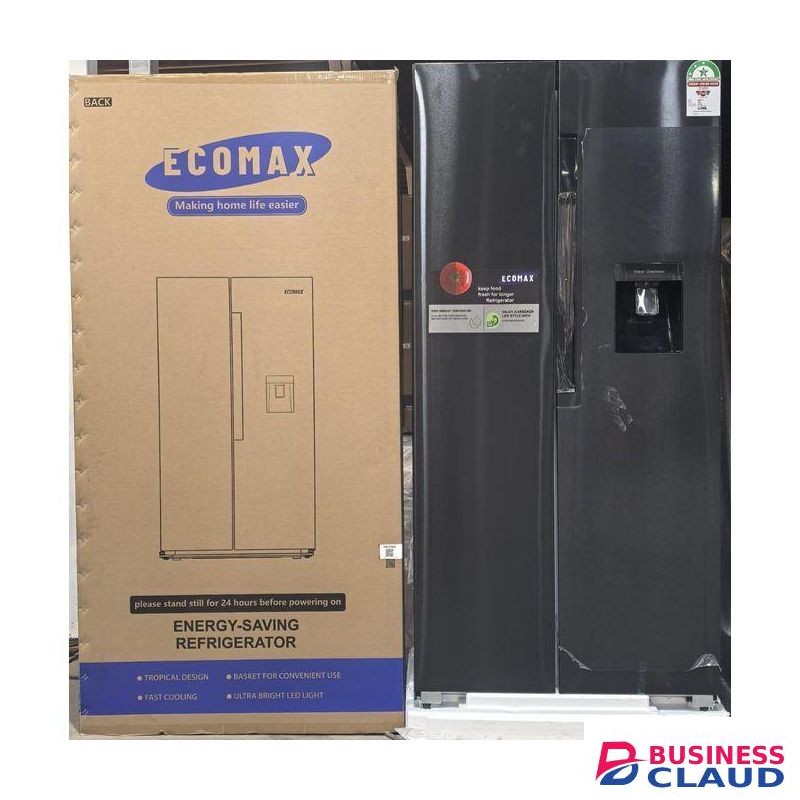Ecomax Side by Side Fridge, 430L Capacity, No Frost Technology