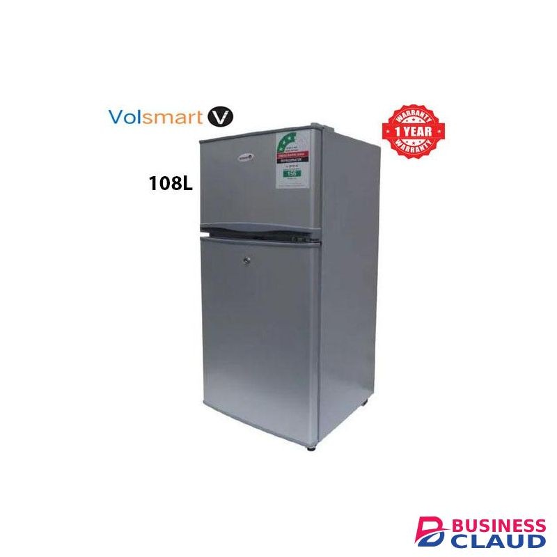 VOLSMART 108L, Double Door Fridge (1 YR WRTY)