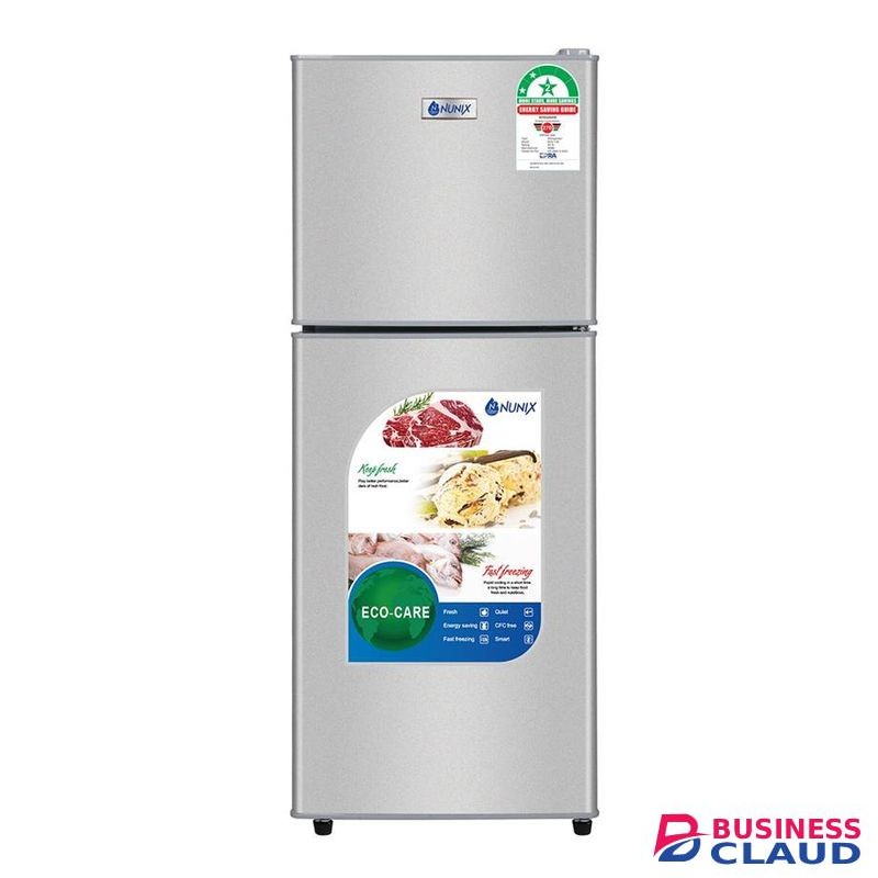 Nunix 138L Double Door Fridge Energy Efficient BCD-138