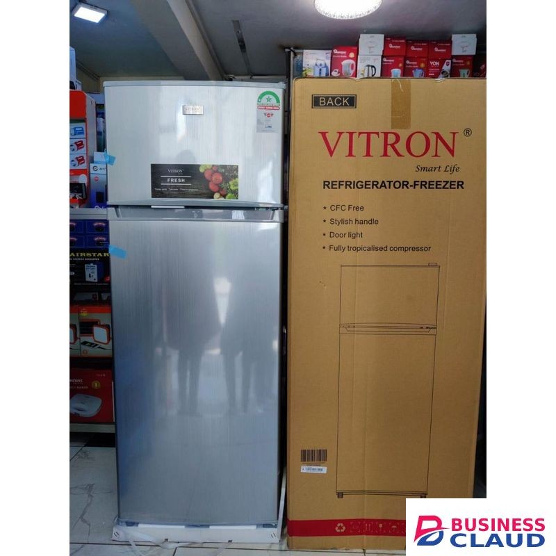 Vitron 208L DOUBLE DOOR FRIDGE + PLUS FREE FRIGDE GUARD