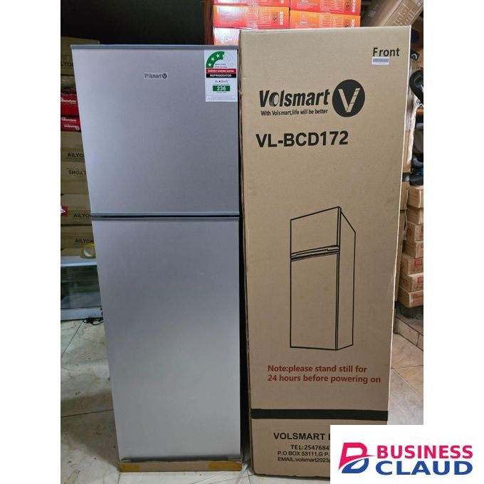 VOLSMART 172 L FRIDGE, DOUBLE DOOR ,DIRECT COOL , TOP MOUNT FREEZER