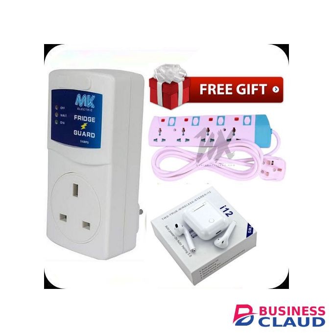 MK Fridge Guard For Hisense , Samsung & All Fridges/Refrigerators + Free 4 Way Power King Extension & Earpods