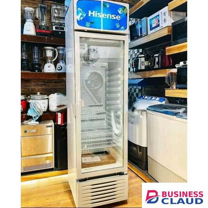 Hisense 192L SHOWCASE GLASS DOOR WITH DOOR FRIDGE