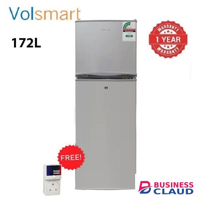 VOLSMART 172L Double Door Fridge (1 YEAR WARRANTY)