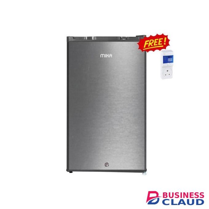 Mika Fridge, 93L, Single Door, Defrost (Direct Cool), Inox Line Brush