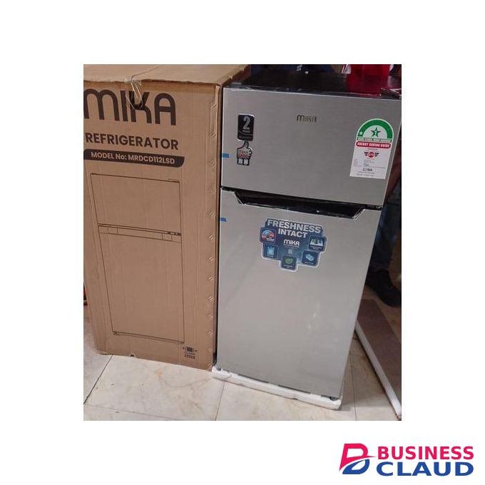 Fridge, 112L, Top Mount Freezer, Defrost(Direct Cool), Dark Silver