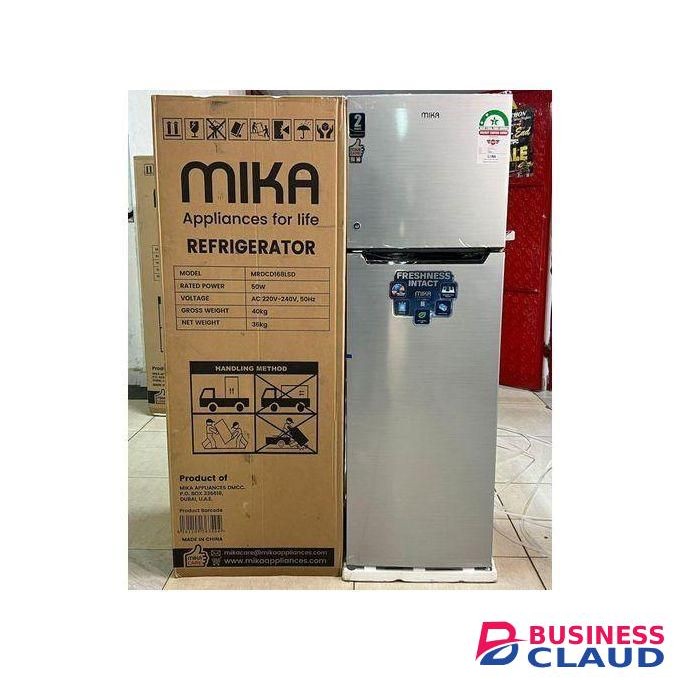 Fridge 168 L Double Door Dark Silver With A Cool Pad With Free Gifts