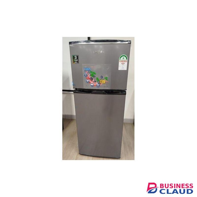 VON Fridge Double Door 175L Silver VRT-175DRHS With free gift