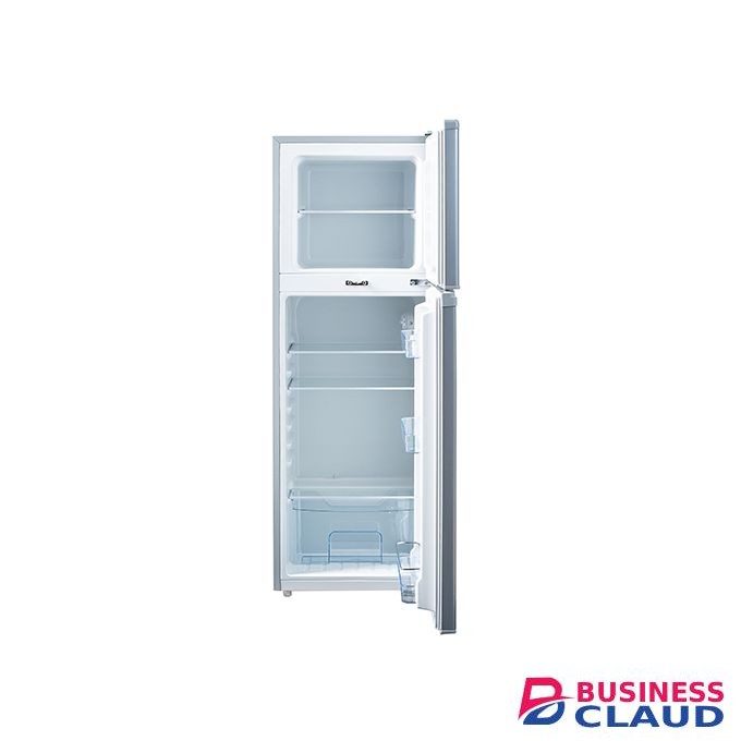 VON VART-19DHS Double Door Fridge 136L - Silver