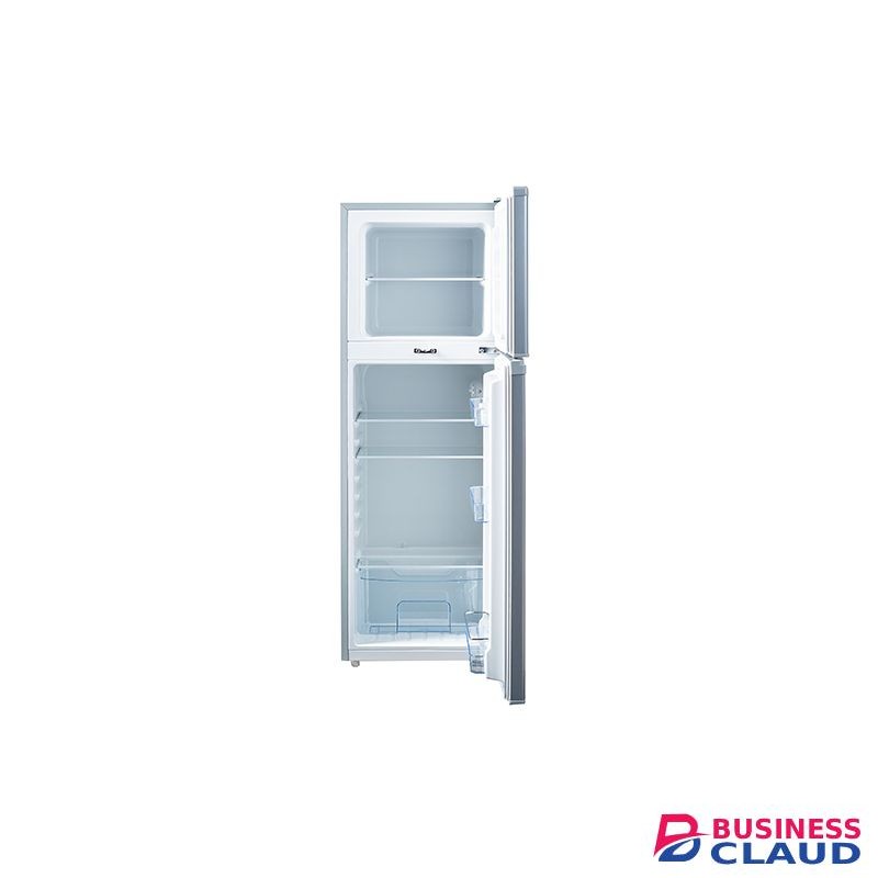 VON VART-19DHS Double Door Fridge 136L - Silver