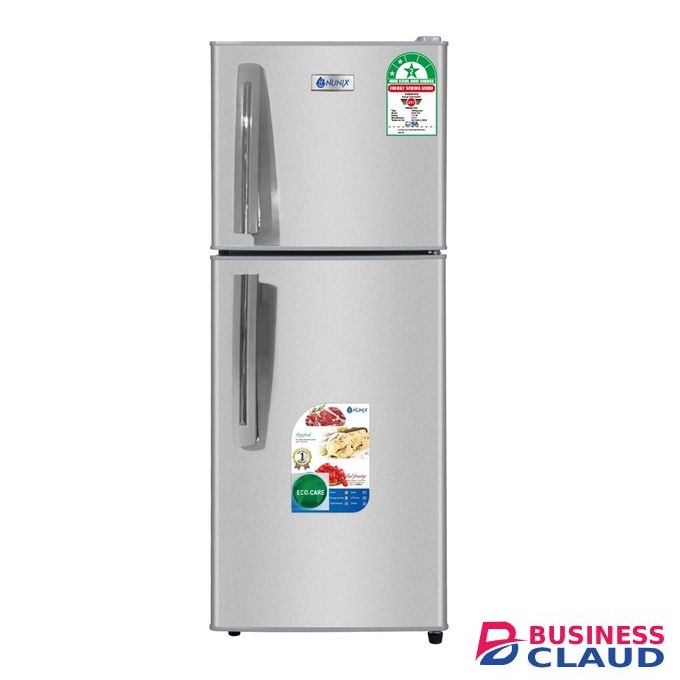 Nunix 210 Liters Large Capacity Double Door Fridge With Handles 1yr Warranty