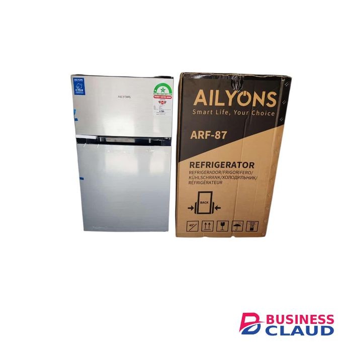 AILYONS 87L DOUBLE DOOR ENERGY EFFICIENT MINI-FRIDGE