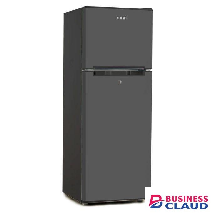 Mika 138 liters large capacity Double door, Top mount freezer Defrost +free fridge guard