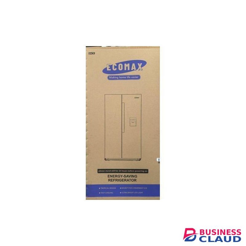 Ecomax 430L Side by Side Fridge, 430L Capacity, No Frost Technology With Free Gift