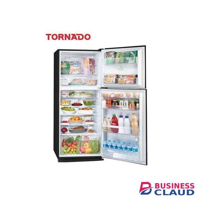 Tornado Fridge No Frost 304 Liter Black RF-33FT-BK, 3 Years Warranty