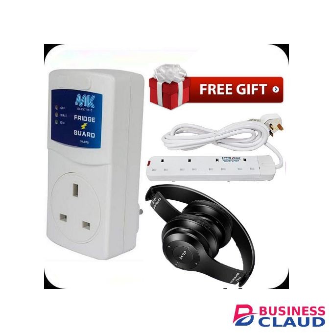 MK Affordable FRIDGE GUARD For Hisense , Samsung & All Fridges/Refrigerators Protector + Free 4 Way Power King Extension & Headphone