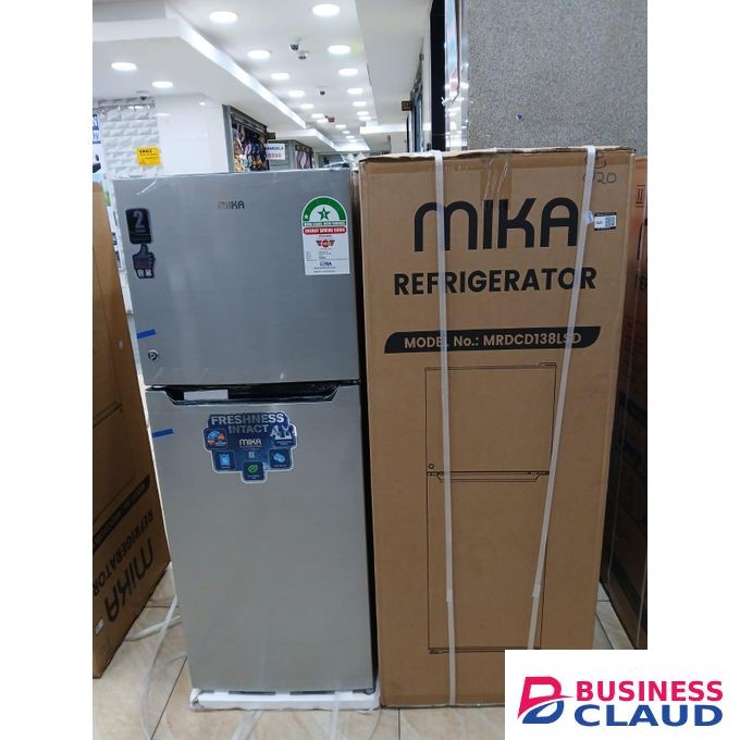 Mika 138L Top Mount Freezer, Double Door Fridge