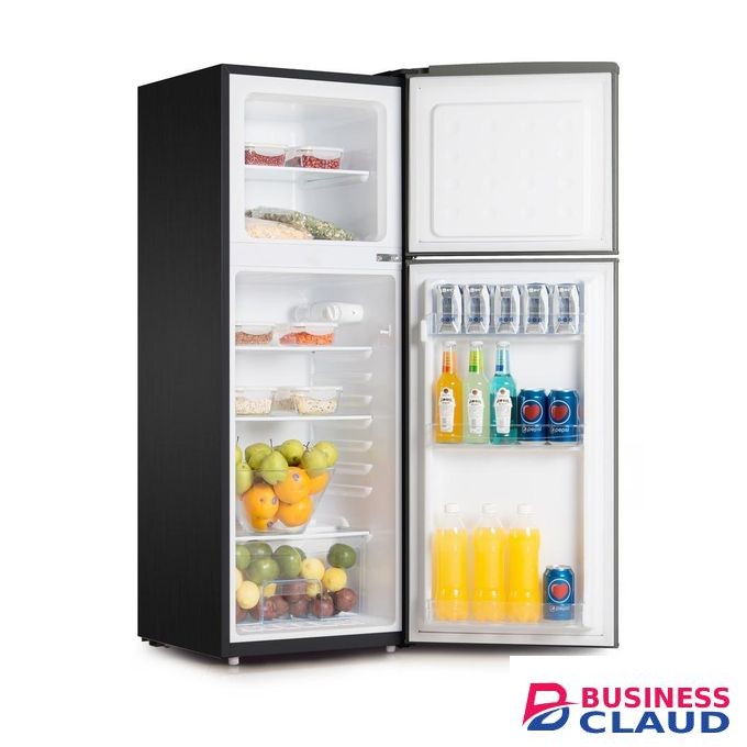 VON VRT-138DRHX Double Door Fridge 138L - Inox