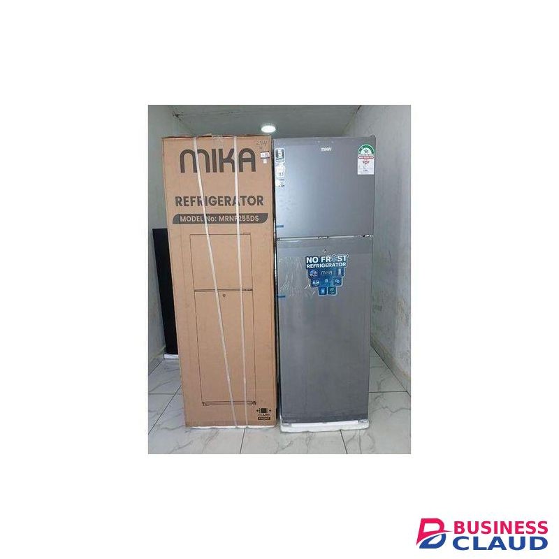 Mika 255L Double Door Fridge – No Frost, Inverter Compressor, Top Mount Freezer
