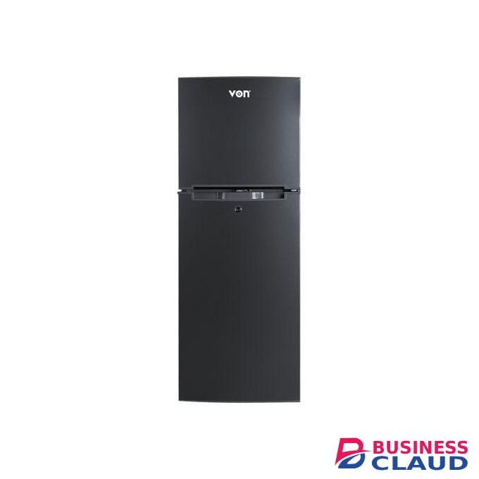 VON VRT-138DRHX Double Door FRIDGE 136L,INOX, (1 year warranty)