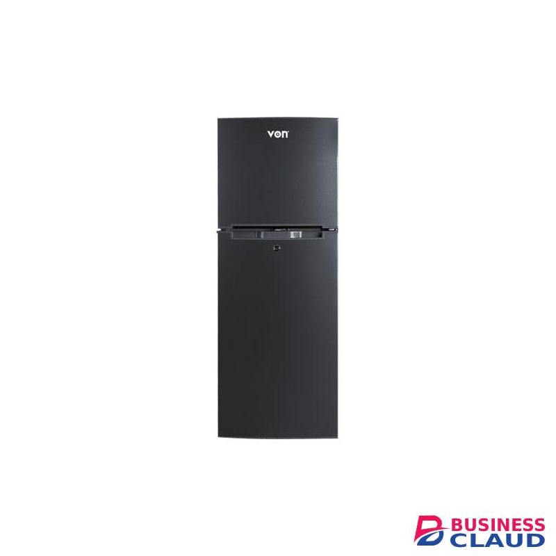 VON VRT-138DRHX Double Door FRIDGE 136L,INOX, (1 year warranty)