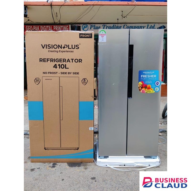 Vision Plus Fridge SIDE BY SIDE NO FROST 410L plus free gift
