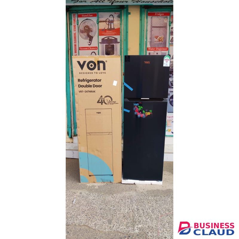 VON 247L Top Mount Freezer Double Door No Frost Fridge
