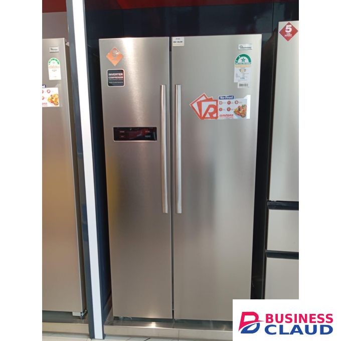 RF/265 - 527L Side By Side LED Fridge - Silver (1YR WRTY)