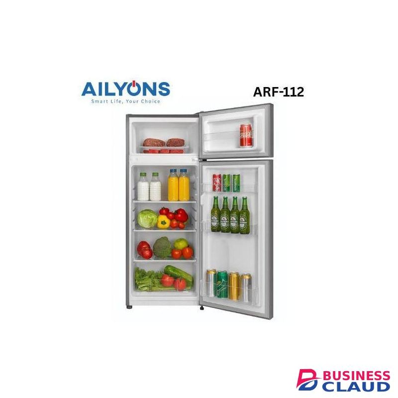 AILYONS 112 Litres Energy Saving Double Door Fridge