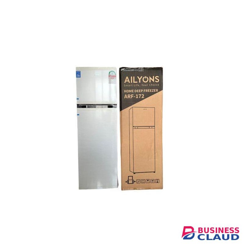AILYONS 168L Double Door Top Freezer Fridge