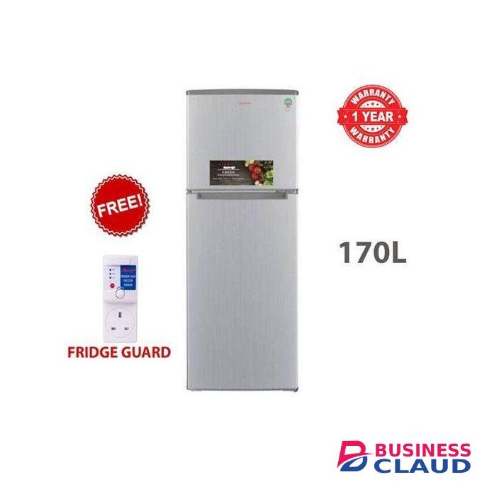 Vitron VDR170DS 170 Liters Double Door Fridge - Silver Hairline (1YR WRTY)